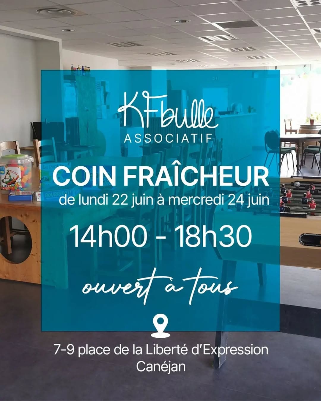 Canicule : La Bulle ouvre un coin fraîcheur